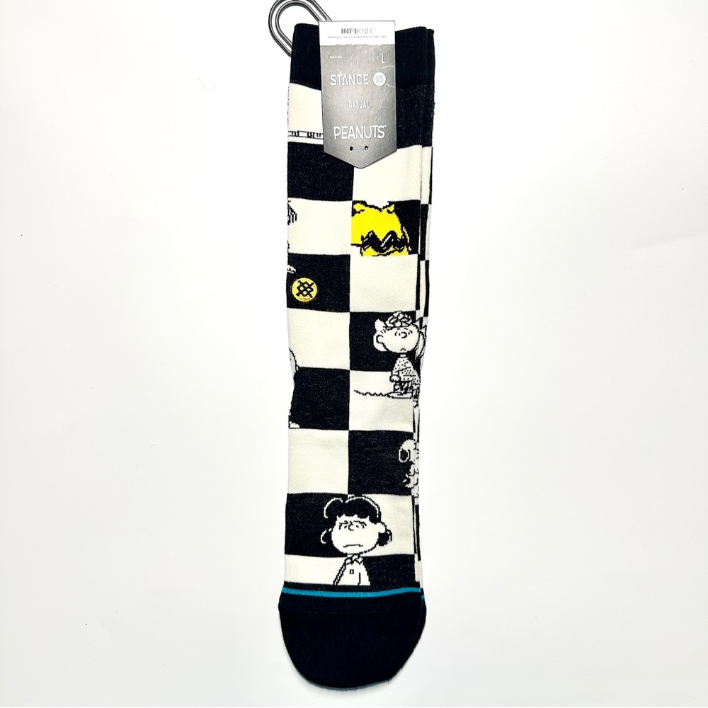 Stance Black and White Peanuts Socks